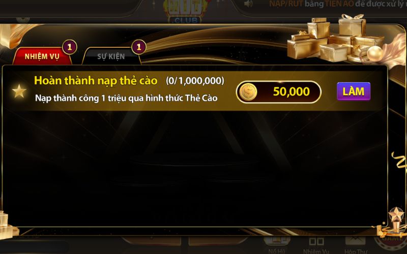 Thưởng nạp tiền HitClub